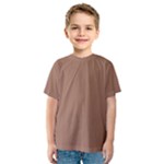 Mocha Mousse Hex Code #a47864 Kids  Sport Mesh T-Shirt