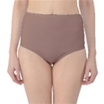 Mocha Mousse Hex Code #a47864 Classic High-Waist Bikini Bottoms