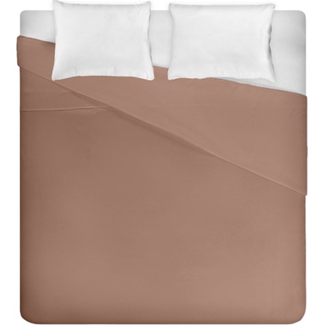 Mocha Mousse Hex Code #a47864 Duvet Cover Double Side (King Size) from ArtsNow.com