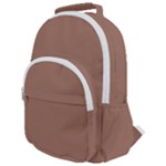 Mocha Mousse Hex Code #a47864 Rounded Multi Pocket Backpack