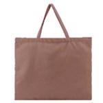 Mocha Mousse Hex Code #a47864 Zipper Large Tote Bag