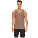 Mocha Mousse Hex Code #a47864 Men s Wide Collar Tank Top
