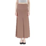 Mocha Mousse Hex Code #a47864 Full Length Maxi Skirt