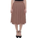 Mocha Mousse Hex Code #a47864 Classic Midi Skirt