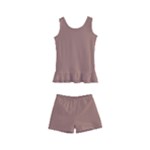 Mocha Mousse Hex Code #a47864 Kids  Boyleg Swimsuit