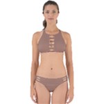 Mocha Mousse Hex Code #a47864 Perfectly Cut Out Bikini Set