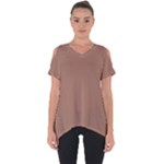 Mocha Mousse Hex Code #a47864 Cut Out Side Drop T-Shirt