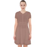 Mocha Mousse Hex Code #a47864 Adorable in Chiffon Dress