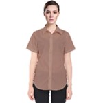Mocha Mousse Hex Code #a47864 Women s Short Sleeve Shirt