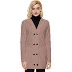 Mocha Mousse Hex Code #a47864 Button Up Hooded Coat 