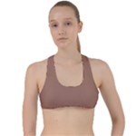 Mocha Mousse Hex Code #a47864 Criss Cross Racerback Sports Bra