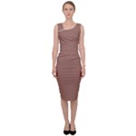 Mocha Mousse Hex Code #a47864 Sleeveless Pencil Dress