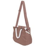 Mocha Mousse Hex Code #a47864 Rope Handles Shoulder Strap Bag