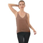 Mocha Mousse Hex Code #a47864 Chiffon Cami