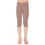 Mocha Mousse Hex Code #a47864 Kids  Capri Leggings 