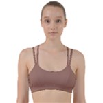 Mocha Mousse Hex Code #a47864 Line Them Up Sports Bra