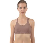 Mocha Mousse Hex Code #a47864 Back Web Sports Bra