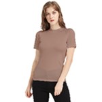 Mocha Mousse Hex Code #a47864 Women s Short Sleeve Rash Guard