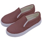 Mocha Mousse Hex Code #a47864 Kids  Canvas Slip Ons