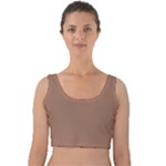 Mocha Mousse Hex Code #a47864 Velvet Crop Top
