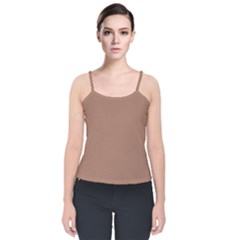 Velvet Spaghetti Strap Top 
