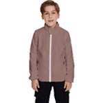 Mocha Mousse Hex Code #a47864 Kids  High Neck Windbreaker