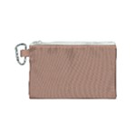 Mocha Mousse Hex Code #a47864 Canvas Cosmetic Bag (Small)