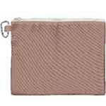 Mocha Mousse Hex Code #a47864 Canvas Cosmetic Bag (XXXL)