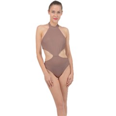 Halter Side Cut Swimsuit 