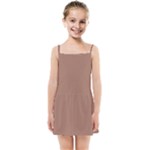 Mocha Mousse Hex Code #a47864 Kids  Summer Sun Dress