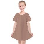 Mocha Mousse Hex Code #a47864 Kids  Smock Dress