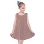 Mocha Mousse Hex Code #a47864 Kids  Summer Dress
