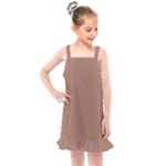 Mocha Mousse Hex Code #a47864 Kids  Overall Dress