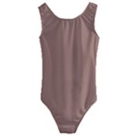 Mocha Mousse Hex Code #a47864 Kids  Cut-Out Back One Piece Swimsuit