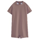 Mocha Mousse Hex Code #a47864 Kids  Boyleg Half Suit Swimwear