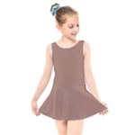 Mocha Mousse Hex Code #a47864 Kids  Skater Dress Swimsuit
