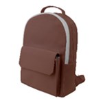 Mocha Mousse Hex Code #a47864 Flap Pocket Backpack (Large)