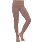 Mocha Mousse Hex Code #a47864 Kids  Lightweight Velour Classic Yoga Leggings