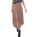 Mocha Mousse Hex Code #a47864 Velour Split Maxi Skirt