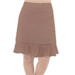 Mocha Mousse Hex Code #a47864 Fishtail Chiffon Skirt