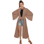Mocha Mousse Hex Code #a47864 Maxi Kimono