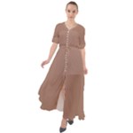 Mocha Mousse Hex Code #a47864 Waist Tie Boho Maxi Dress
