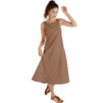 Mocha Mousse Hex Code #a47864 Summer Maxi Dress