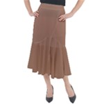 Mocha Mousse Hex Code #a47864 Midi Mermaid Skirt