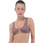 Mocha Mousse Hex Code #a47864 Ring Detail Bikini Top