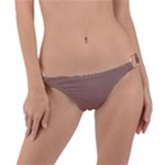 Mocha Mousse Hex Code #a47864 Ring Detail Bikini Bottoms