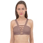 Mocha Mousse Hex Code #a47864 Cage Up Bikini Top