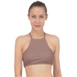 Mocha Mousse Hex Code #a47864 Halter Bikini Top