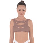 Mocha Mousse Hex Code #a47864 Bandaged Up Bikini Top