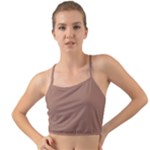 Mocha Mousse Hex Code #a47864 Mini Tank Bikini Top